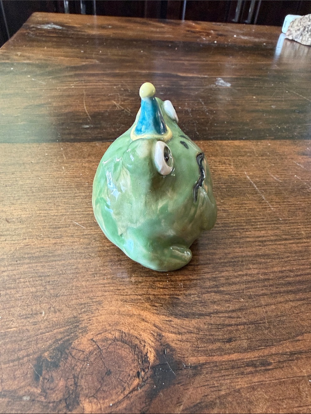 Handmade ceramic frog - Picture 2 of 3